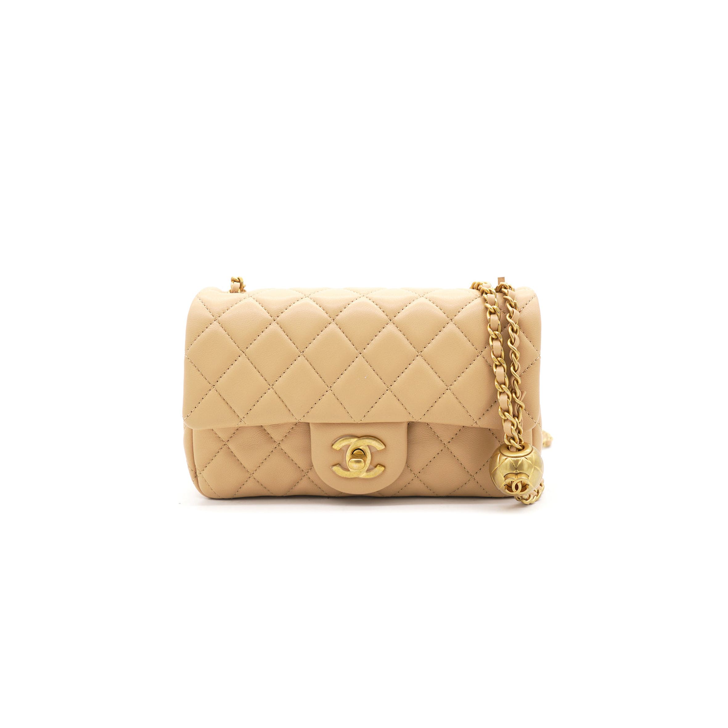 CHANEL MASTER LARGE MINI LAMBSKIN FLAP BAG (20*13*7cm)